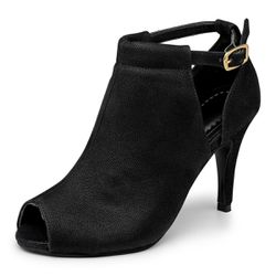 Sandália Feminina Ankle Boot Nobucado Preto 1783 - Flor da Pele Calçados Femininos