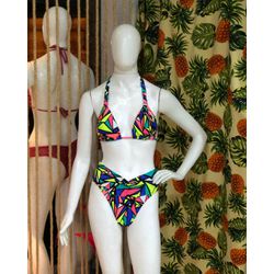 Conjunto Cortinão Com Efeito Lipo Geométrica ( Boj... - Flor Do Rio