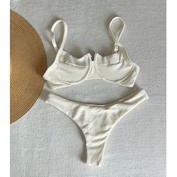 Conjunto Bahamas Asa Delta Semi Fio Texturizado -... - Flor Do Rio