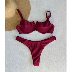 Conjunto Bahamas Asa Delta Semi Fio Bordo - 28972 - Flor Do Rio