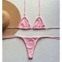 Conjunto Lacinho Miçangas - +2937 - Flor Do Rio