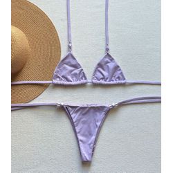 Conjunto Lacinho Miçangas - +3837 - Flor Do Rio