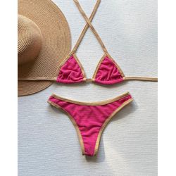 Conjunto Califórnia Bicolor Semi Fio - +2836 - Flor Do Rio