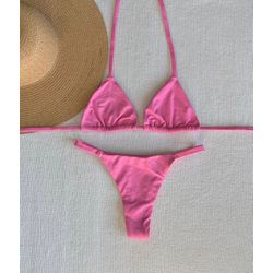 Conjunto Marina Semi Fio Rosa - 19498 - Flor Do Rio