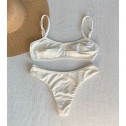 Conjunto Mel Semi Fio OffWhite - 9525556 - Flor Do Rio