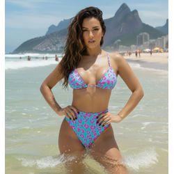 Conjunto Capri Oncinha Rosa - Fl928 - Flor Do Rio