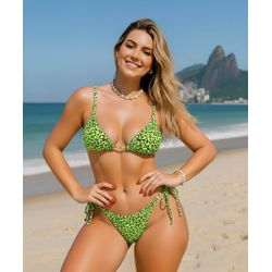 Conjunto Lacinho Animal Print - *9376 - Flor Do Rio