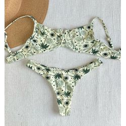 Conjunto Bahamas Asa Delta Semi Fio - +9864 - Flor Do Rio