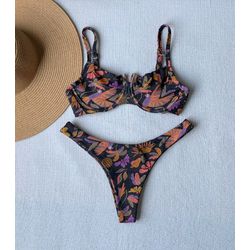 Conjunto Bahamas Asa Delta Semi Fio - 45563 - Flor Do Rio