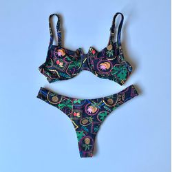 Conjunto Bahamas Asa Delta Semi Fio - +9873 - Flor Do Rio