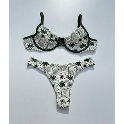 Conjunto Bahamas Asa Delta Semi Fio - +8365 - Flor Do Rio