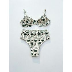 Conjunto Bahamas Hot Pants Coqueiro Verde - +6542 - Flor Do Rio