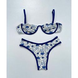 Conjunto Ayla Coqueiros Azul - +3324 - Flor Do Rio