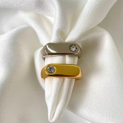 Anel strass - ANE0007 - Florenza Semijoias