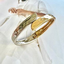 Bracelete duo orgânico - BRA0063 - Florenza Semijoias