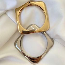 Bracelete minimalista quadrado - BRA0068 - Florenza Semijoias