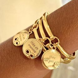 Bracelete mãe personalizado - BRA0078 - Florenza Semijoias