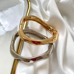 Bracelete orgânico movimento - BRA0096 - Florenza Semijoias