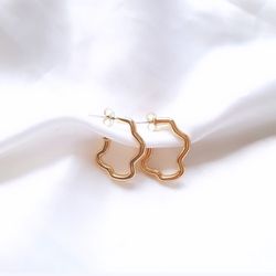 Mini argola ondulada - BRI0011 - Florenza Semijoias
