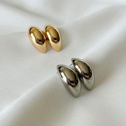 Brinco gota abaulada - BRI0028 - Florenza Semijoias