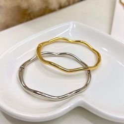 Bracelete ondulado - BRA0008 - Florenza Semijoias