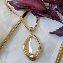 Colar gota orgânica - COL0058 - Florenza Semijoias