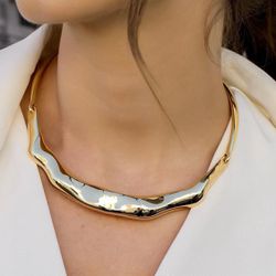 Choker aro martelada - COL0070 - Florenza Semijoias