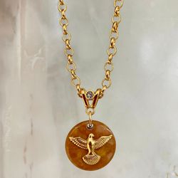 Colar Espírito Santo caramelo - COL0087 - Florenza Semijoias