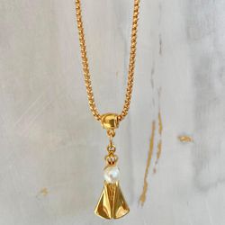 Colar Nossa Senhora pérola - COL0058 - Florenza Semijoias