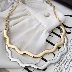 Choker meio aro ondulada - COL0096 - Florenza Semijoias