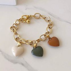 Pulseira trio corações - PUL0013 - Florenza Semijoias
