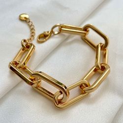 Pulseira elos retangular - PUL0001 - Florenza Semijoias