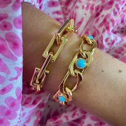 Pulseira azul tiffany - PUL0018 - Florenza Semijoias