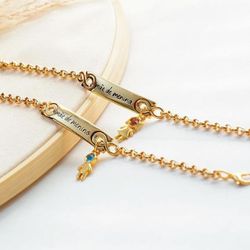 Pulseira mãe de menino(a) - PUL0017 - Florenza Semijoias