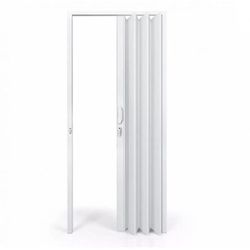 PORTA SANFONADA PLASFLEX BRANCA 60CM - FLUZÃO CONSTRUÇÃO