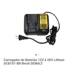 CARREGADOR BIVOLT PARA BATERIAS 12V-20V MAX LI-ION - FLUZÃO CONSTRUÇÃO