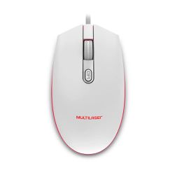 MOUSE GAMER 2400DPI BRANCO - FLUZÃO CONSTRUÇÃO