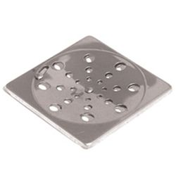 GRELHA INOX QUADRADA 10CM SEM CAIXILHO REIS INOX - FLUZÃO CONSTRUÇÃO