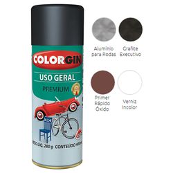 TINTA SPRAY DE USO GERAL COM ACABAMENTO METALICO 4... - FLUZÃO CONSTRUÇÃO