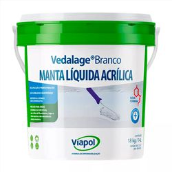VEDALAGE MANTA LIQUIDA BRANCO BALDE 18KG VIAPOL - FLUZÃO CONSTRUÇÃO