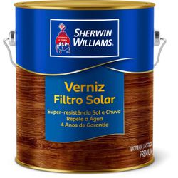VERNIZ FILTRO SOLAR BRILHANTE INCOLOR 3.6L SHERWIN... - FLUZÃO CONSTRUÇÃO