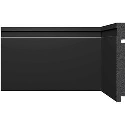 RODAPÉ 3480 PRETO 150X16 2.40M - FLUZÃO CONSTRUÇÃO