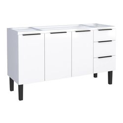 GABINETE AÇO JÚPITER BRANCO PARA PIA 150 - FLUZÃO CONSTRUÇÃO