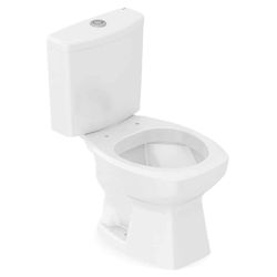 KIT VASO ACOPLADO THEMA ECOFLUSH 3/6 LITROS BRANCO - FLUZÃO CONSTRUÇÃO