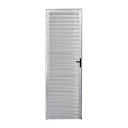 PORTA 210X70 1 FOLHA VENEZIANA TOTAL ALUMÍNIO ESQU... - FLUZÃO CONSTRUÇÃO