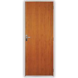 KIT PORTA PRONTA MGM AÇOMAD MOGNO 215X75CM DIREITA - FLUZÃO CONSTRUÇÃO