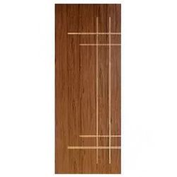 PORTA CT04 FRISADA HDF SUCUPIRA 210X60CM - FLUZÃO CONSTRUÇÃO