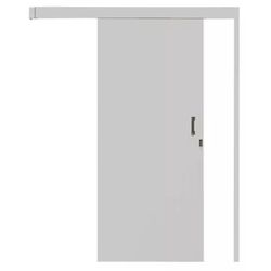 KIT PORTA DE CORRER MGM SOBREPOR BRANCA 215X70CM - FLUZÃO CONSTRUÇÃO