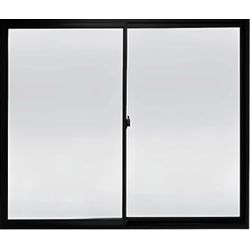 Janela Slim Preta de 2 Folhas com Vidro Reflex 120... - FLUZÃO CONSTRUÇÃO