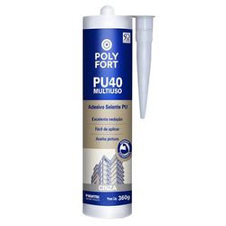 ADESIVO SILICONE POLYFORT ADES PU40 CINZA 360G - FLUZÃO CONSTRUÇÃO